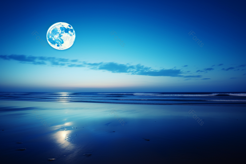 清晨大海蓝天海面日出高清摄影图,高清,摄影图,摄影图片,图片大全,摄影图免费下载